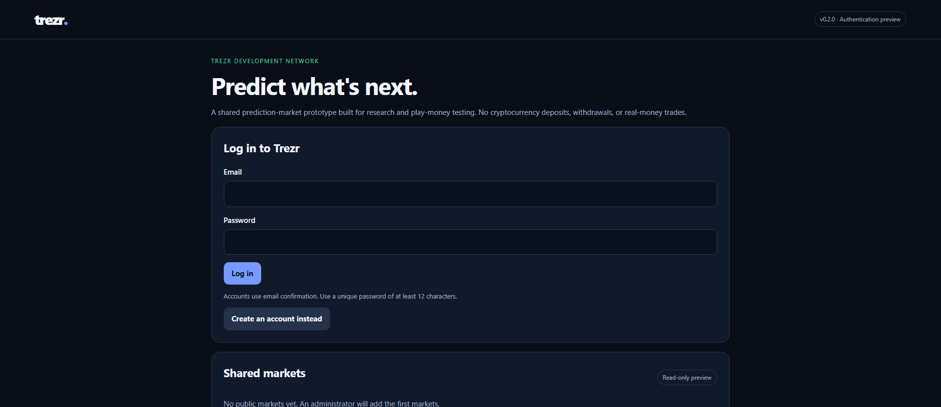 Stored capture of trezr-c8b.pages.dev