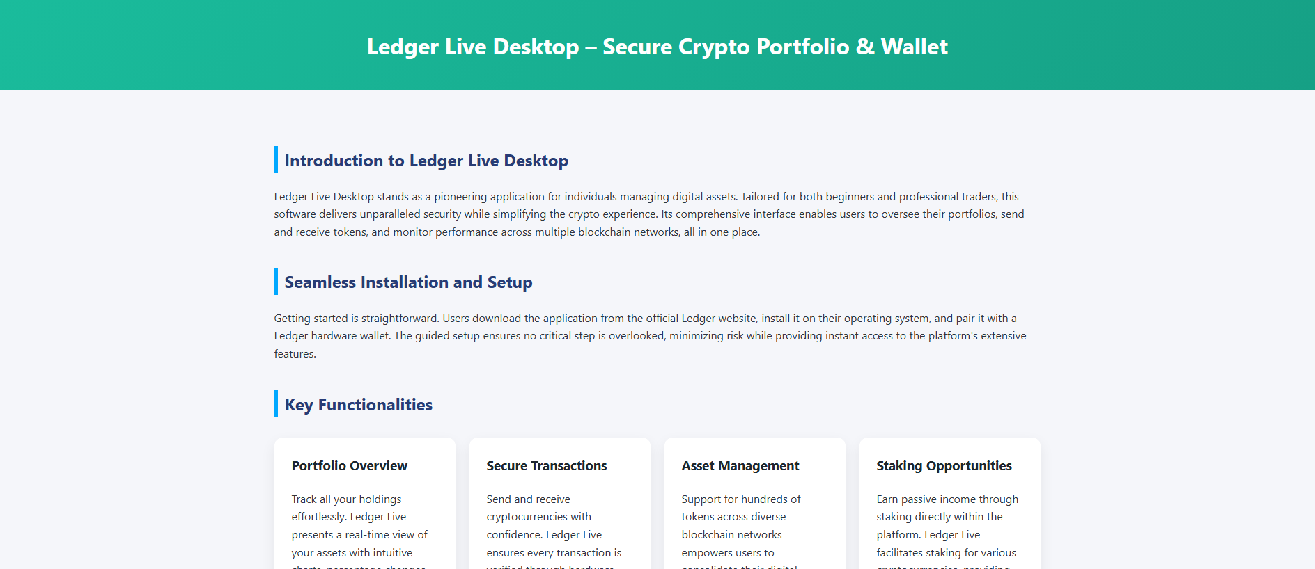 Screenshot of view-setup-ledger.pages.dev