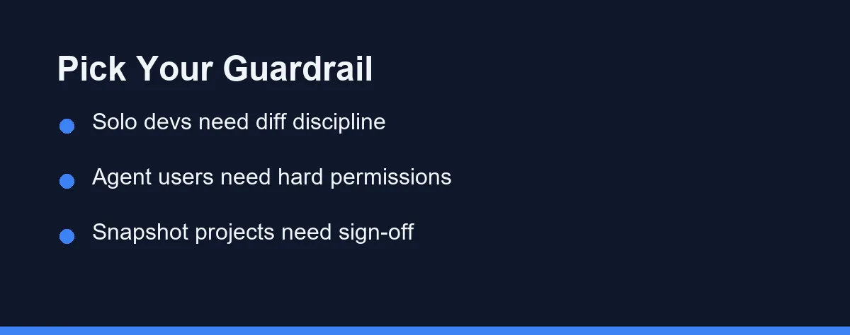 Pick Your Guardrail