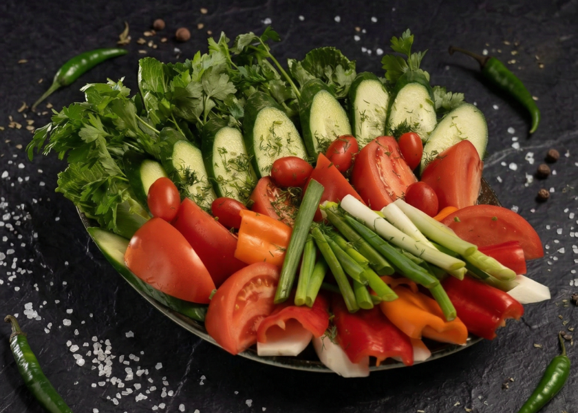 Fresh Vegetables (Ogorod) dish