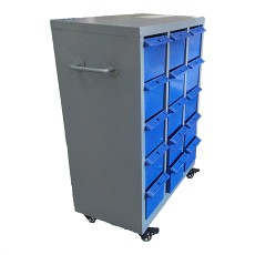 Steel Parts Cabinet, 15 Drawer, 880x410x440mm