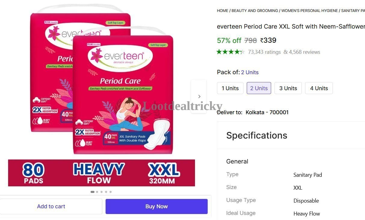   everteen Period Care – Just ₹339 | Loot Lo
