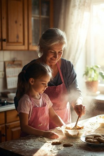 Mother & Child Baking