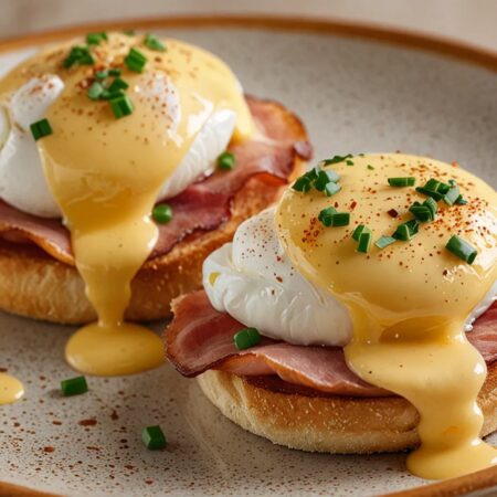 Classic Eggs Benedict with Silky Hollandaise - Brunch Staple