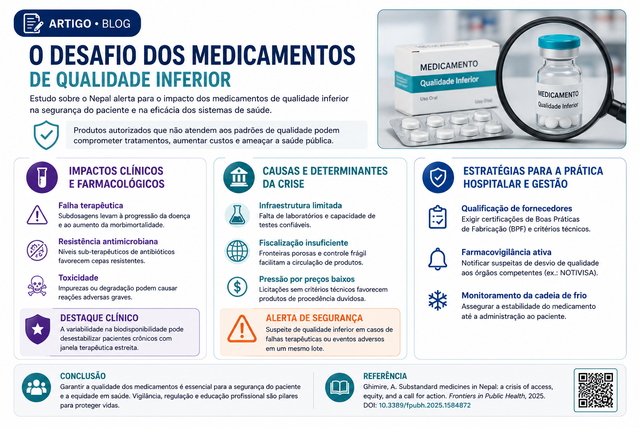 Medicamentos de Qualidade Inferior: Lições sobre Segurança e Equidade no Acesso
