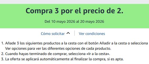 Compra 3 por el precio de 2 en una selección de material escolar y productos para el hogar 🏠