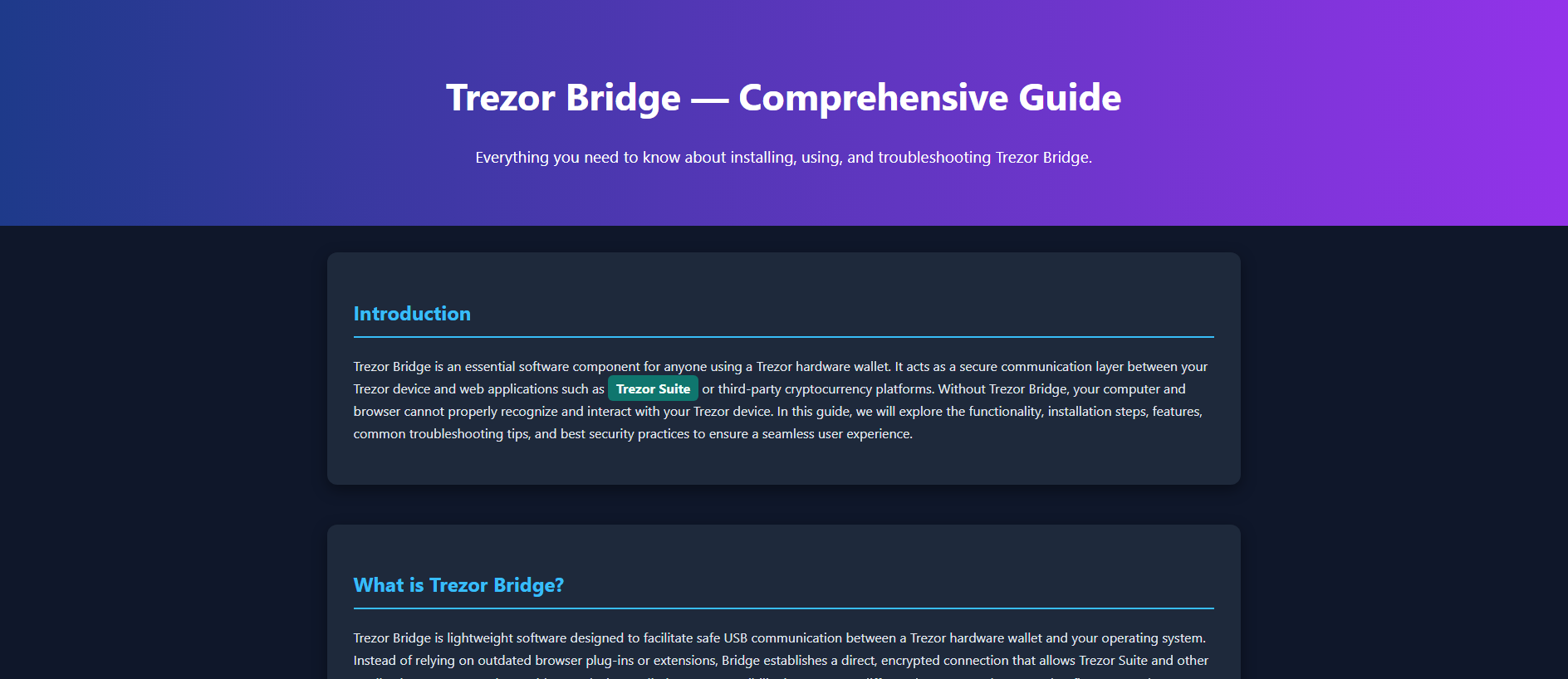 Stored capture of tr-bridge-doc-page.pages.dev