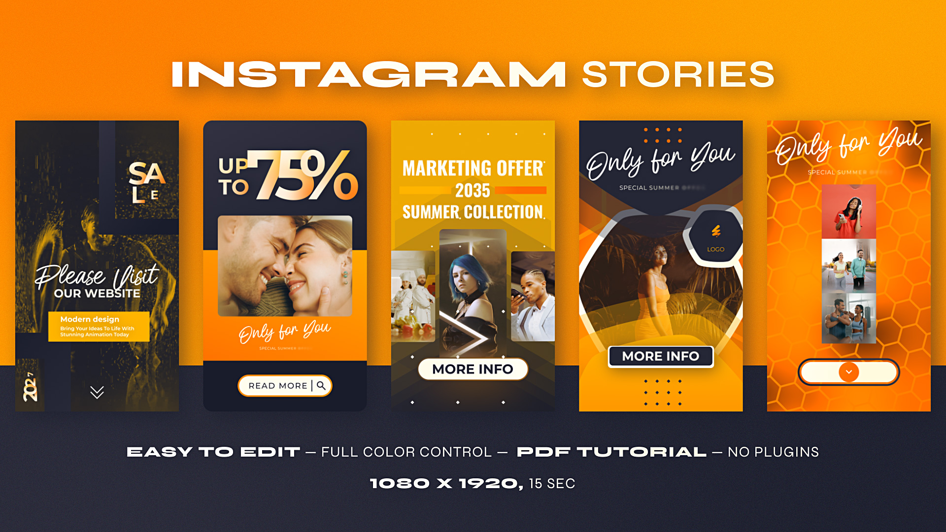 Instagram Sale Stories Orange