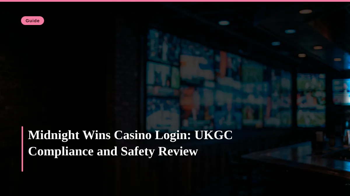 Midnight Wins Casino Login: UKGC Compliance and Safety Review