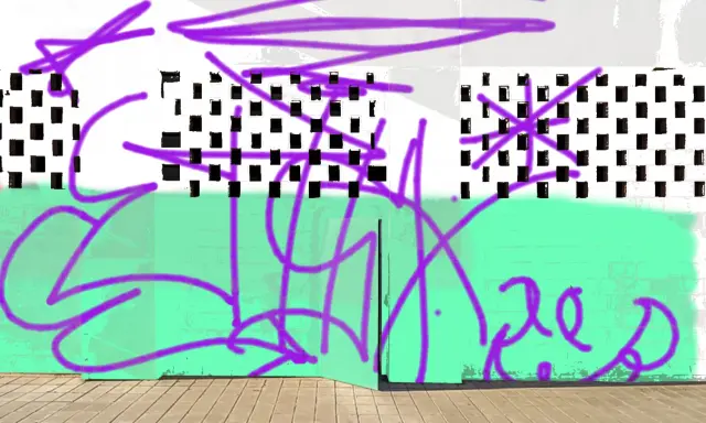 Graffiti artwork by ETSK