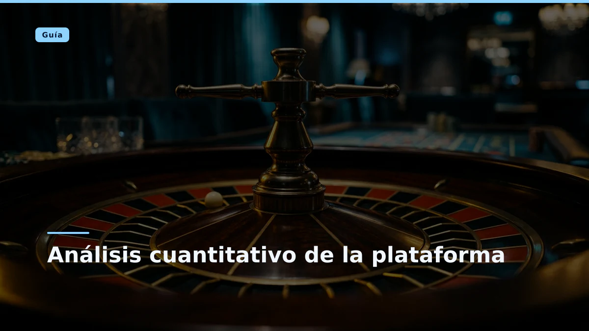 Análisis cuantitativo de la plataforma