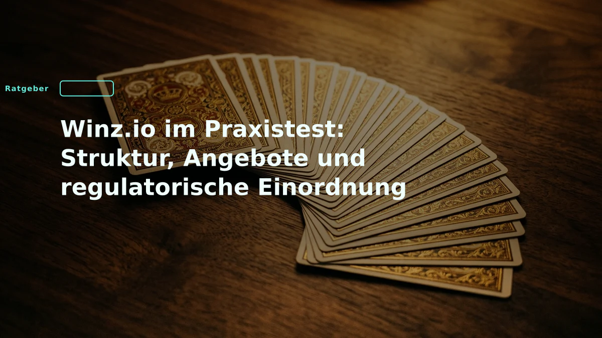 Winz.io im Praxistest: Struktur, Angebote und regulatorische Einordnung