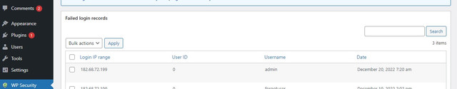 wp-security-failes