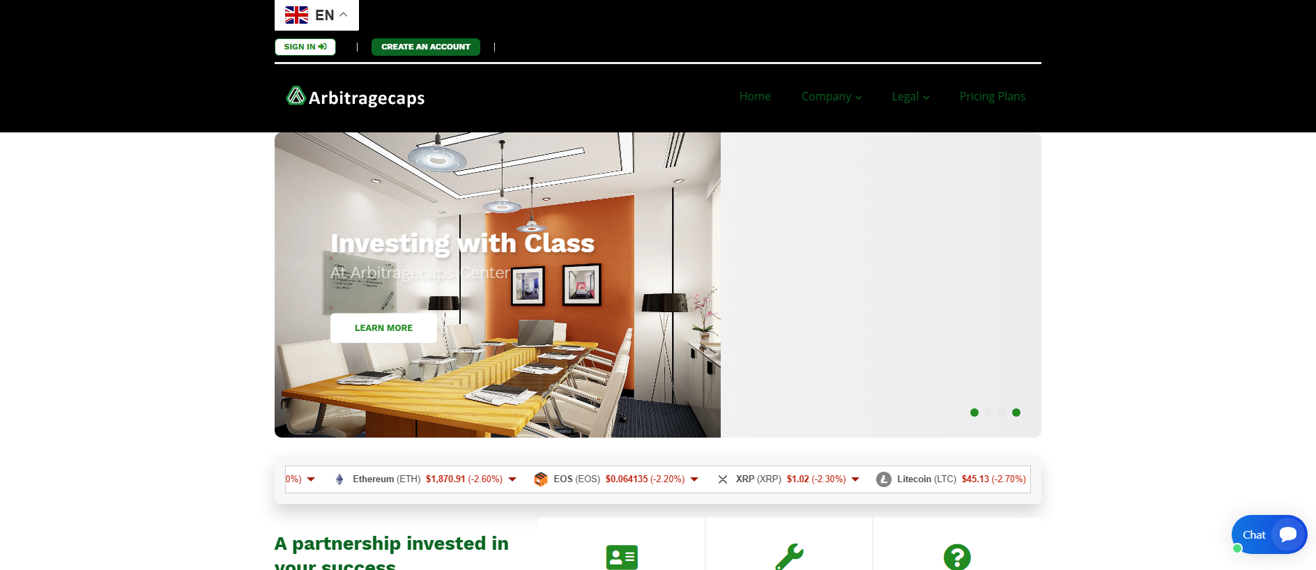 Stored capture of arbitragecaps.com