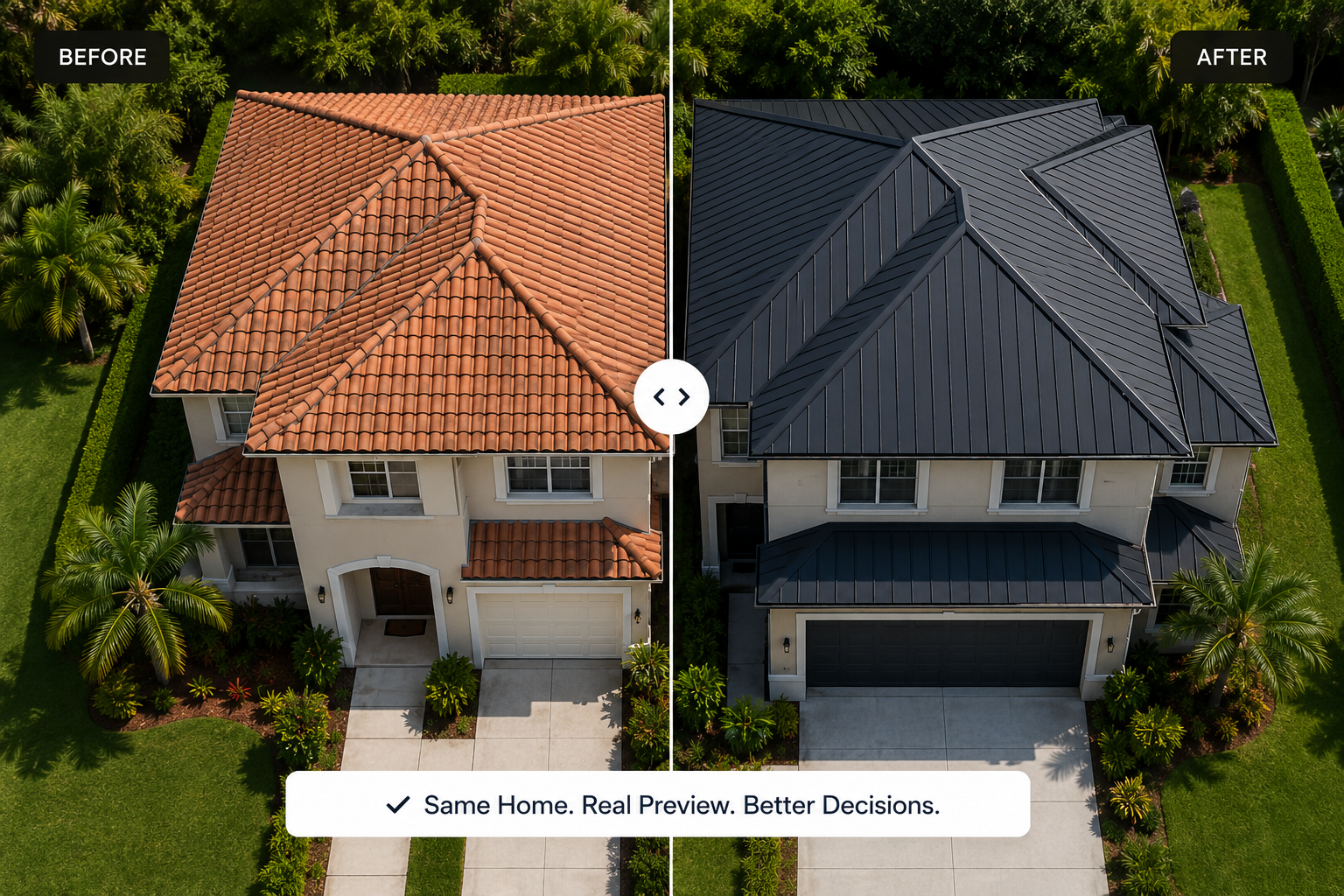 See your home before and after a new roof
