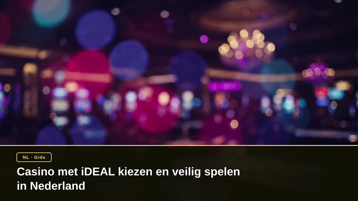 Casino met iDEAL kiezen en veilig spelen in Nederland