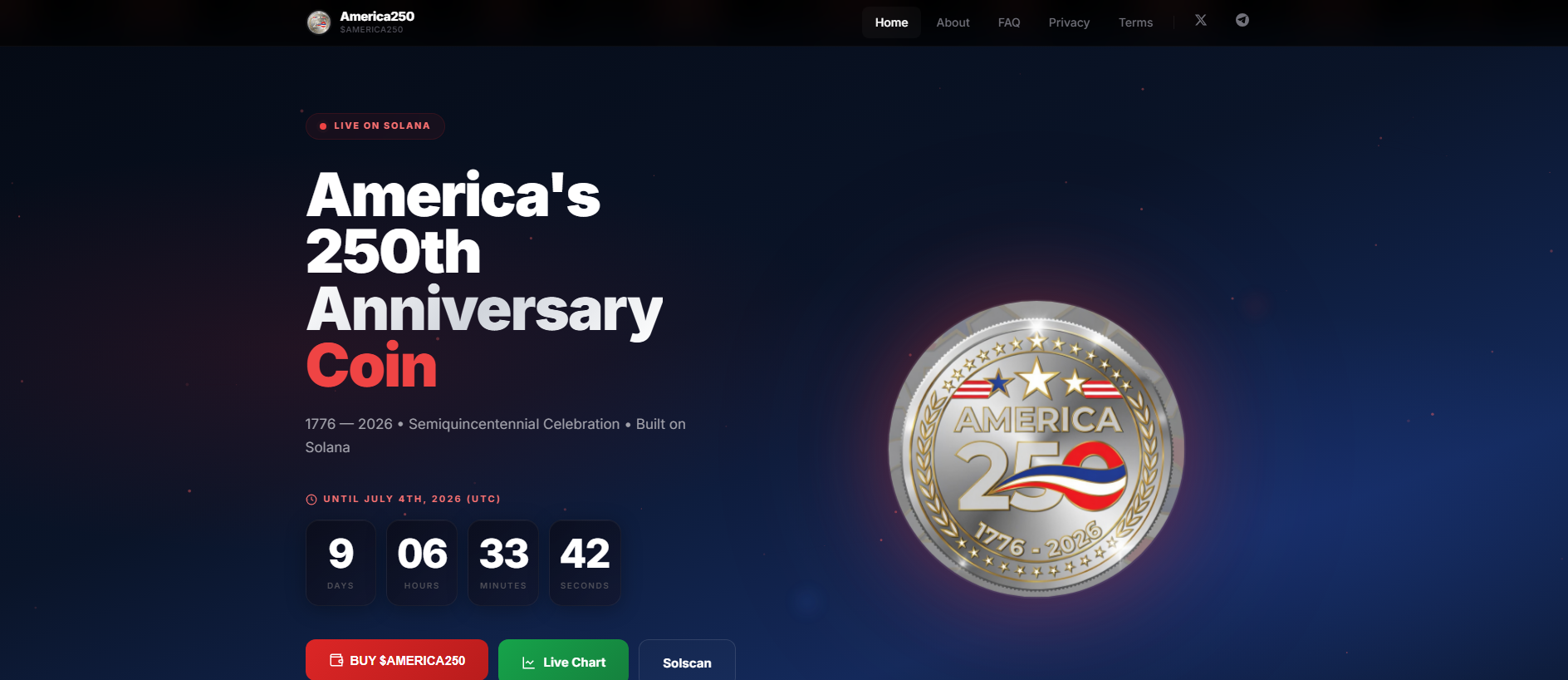 Stored capture of americatoken.live
