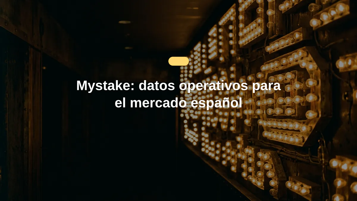 Mystake: datos operativos para el mercado español