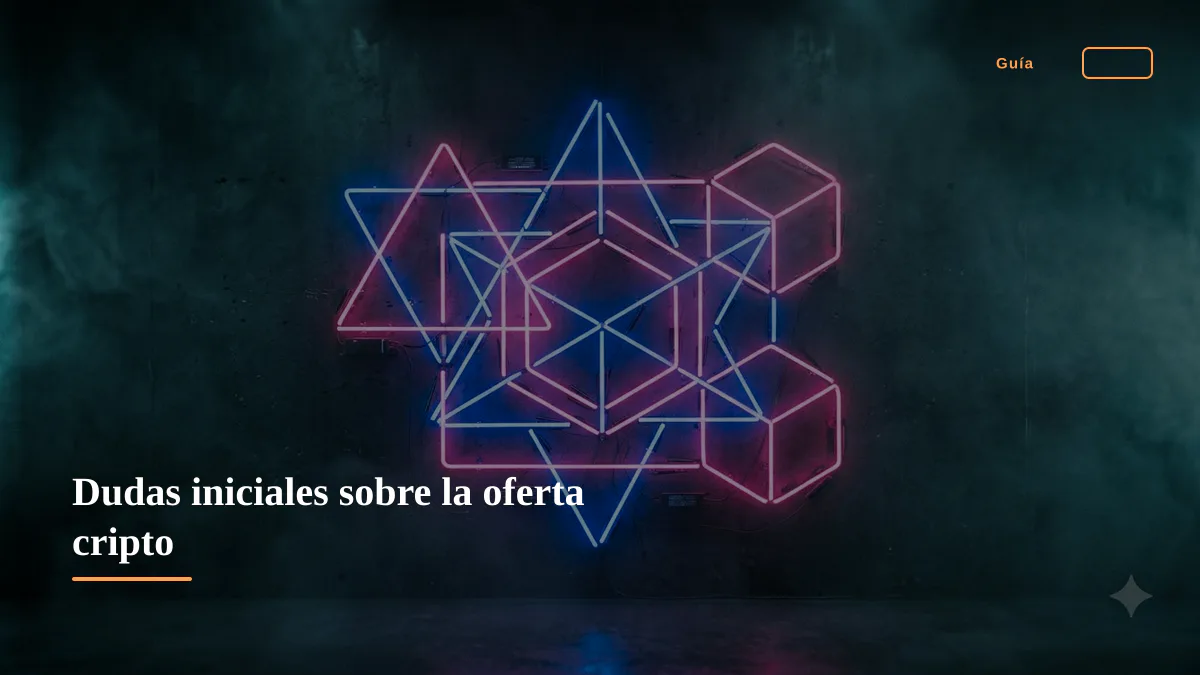 Dudas iniciales sobre la oferta cripto