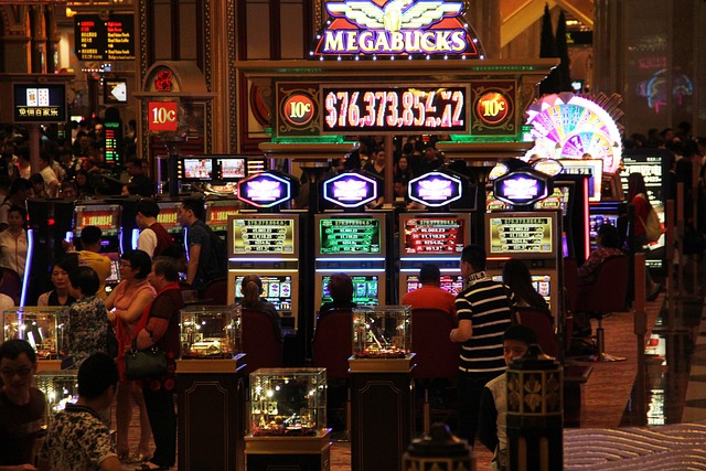 Slot machine screen showing jackpot win and bonus effects