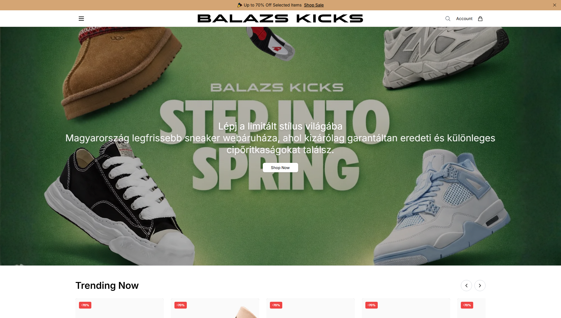 Stored capture of balazskicksstyle.shop