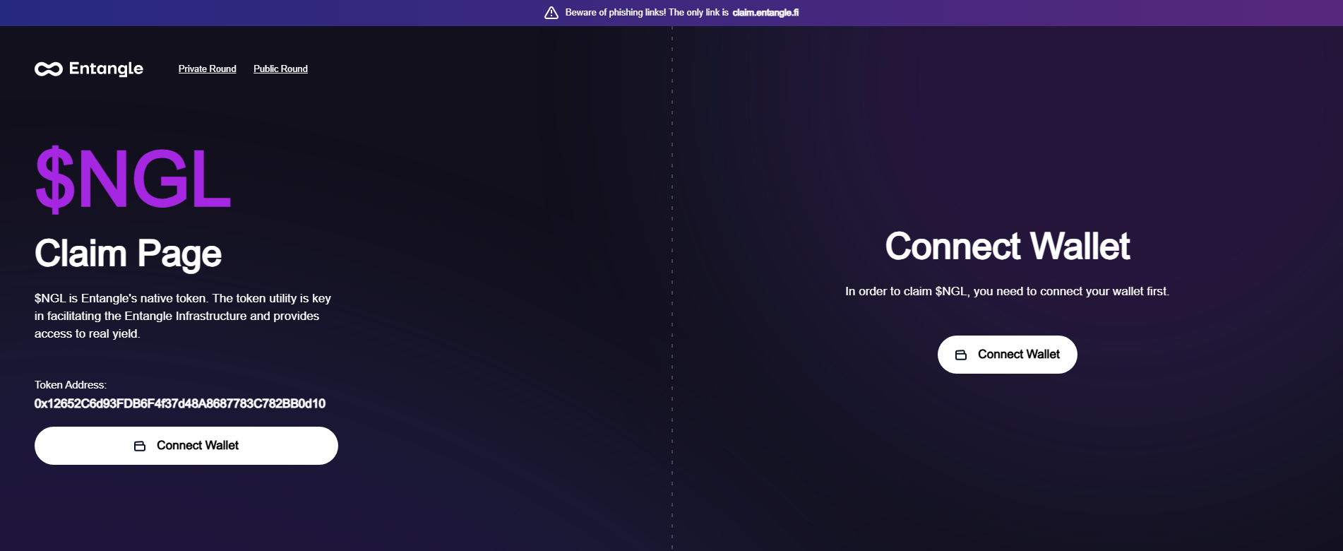 Screenshot of claim--entangle.pages.dev