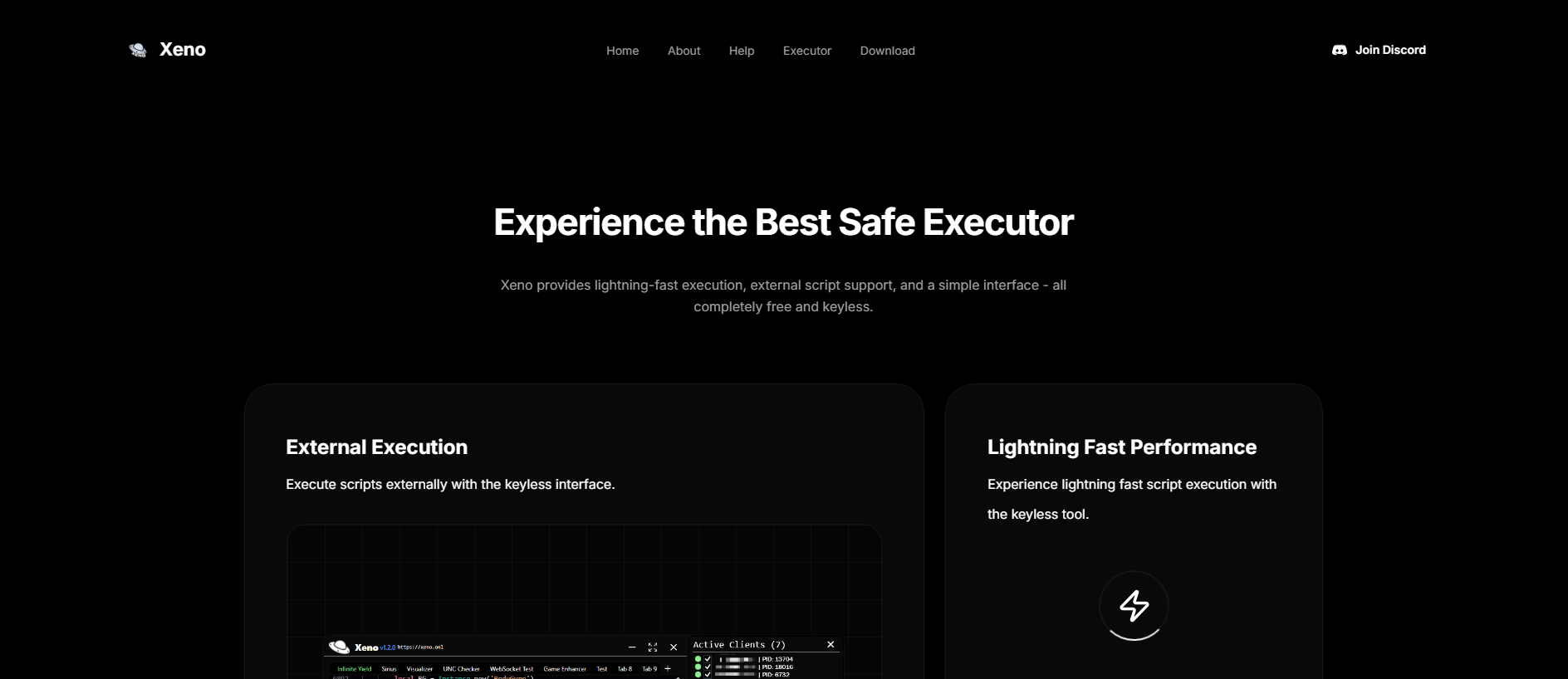 Forensic screenshot of xeno.watch showing the phishing page layout