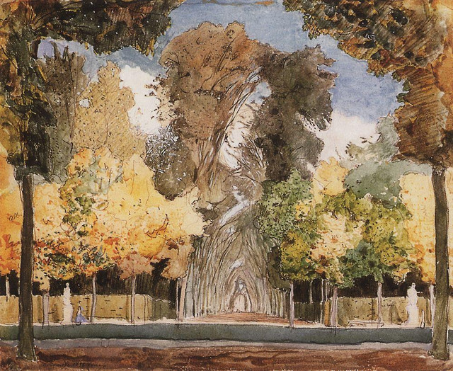 Версальский парк осенью 1898