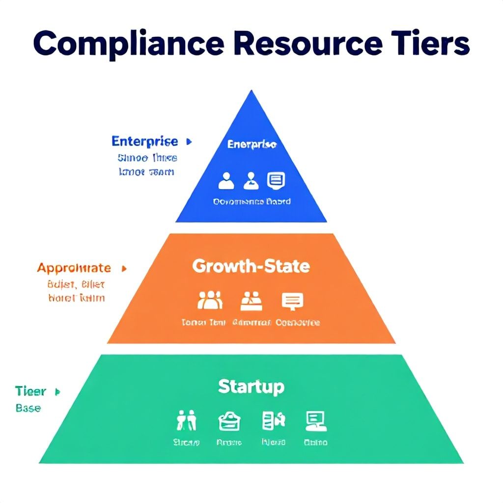 Diagram: Three budget and resource tiers for SaaS EU AI Act compliance