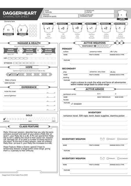 bailonda character sheet 1
