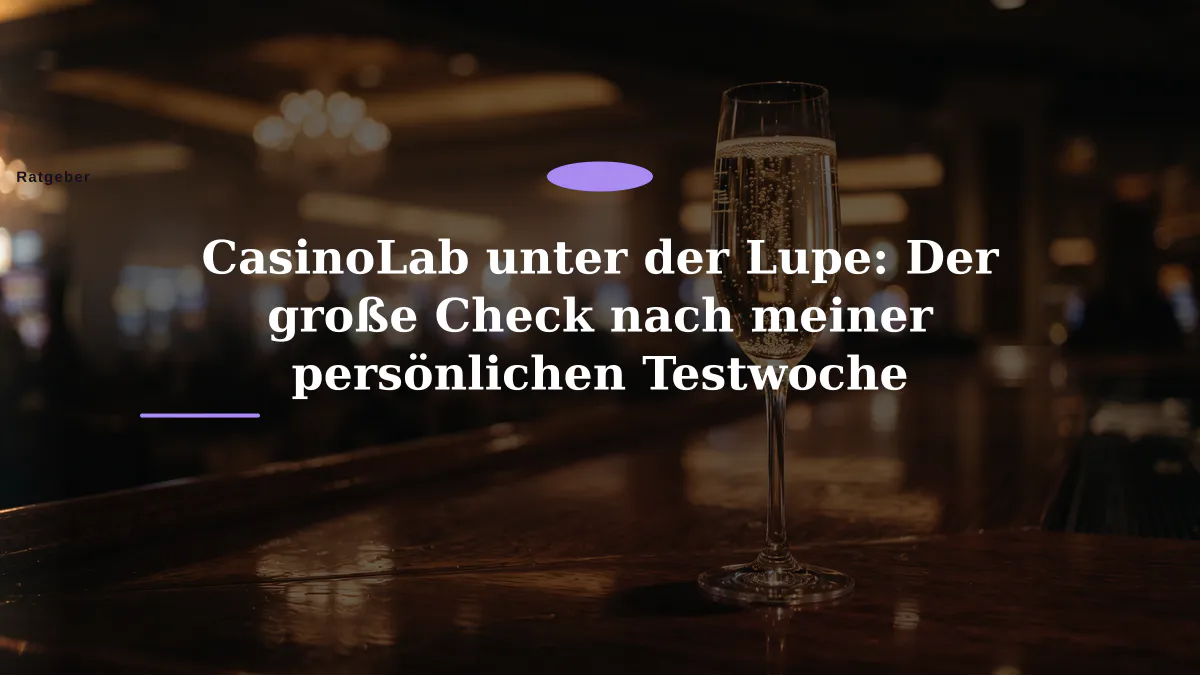 CasinoLab unter der Lupe: Der große Check nach meiner persönlichen Testwoche