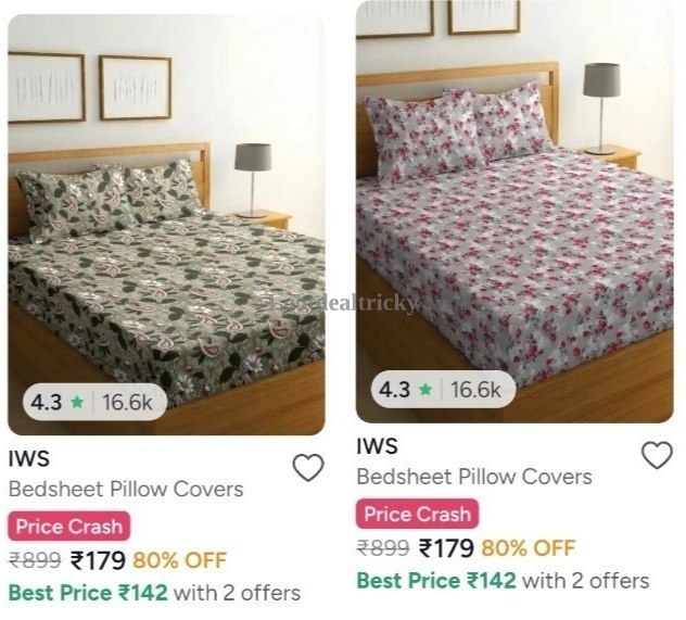 Double Bedsheets Loot | Huge Savings Offer