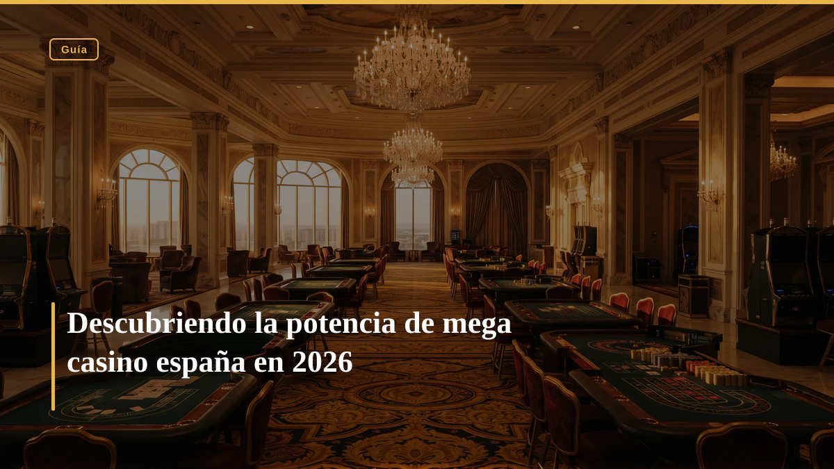 Descubriendo la potencia de mega casino españa en 2026 Descubriendo la potencia de mega casino españa en 2026