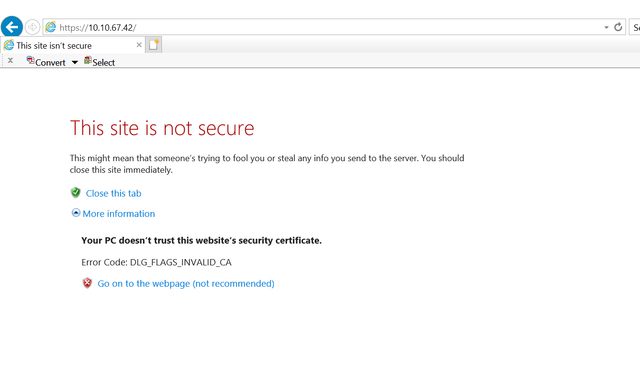 Certificate-error