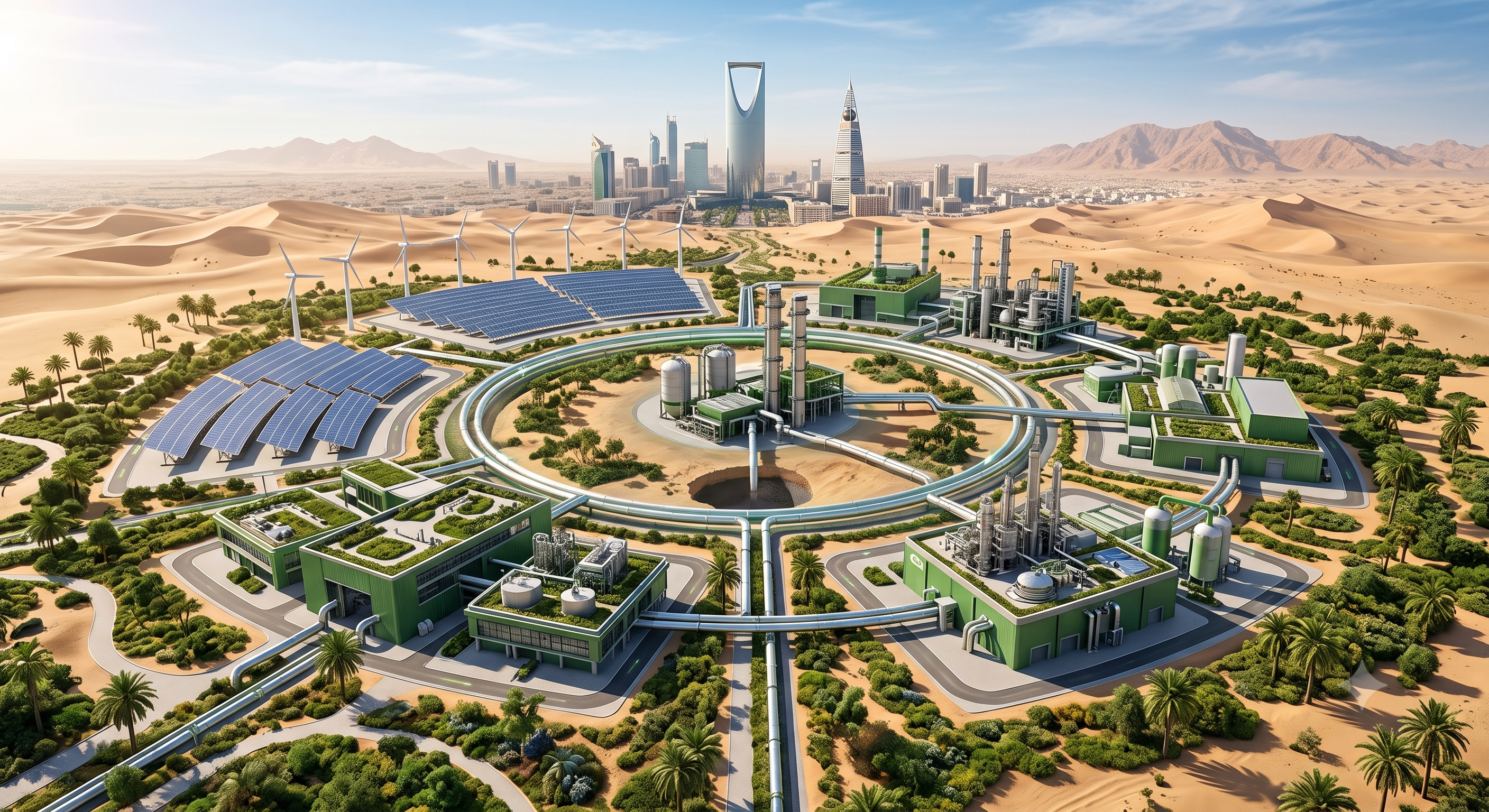 الاقتصاد الدائري للكربون: كيف تقود السعودية الصناعات الخضراء؟