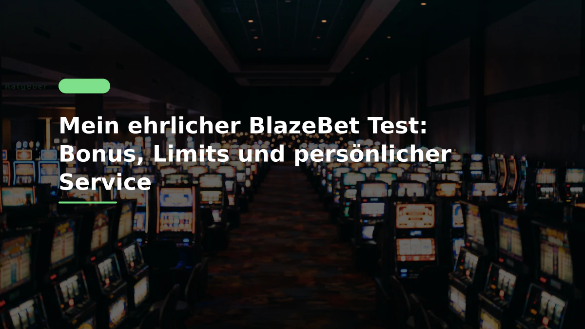 Mein ehrlicher BlazeBet Test: Bonus, Limits und persönlicher Service