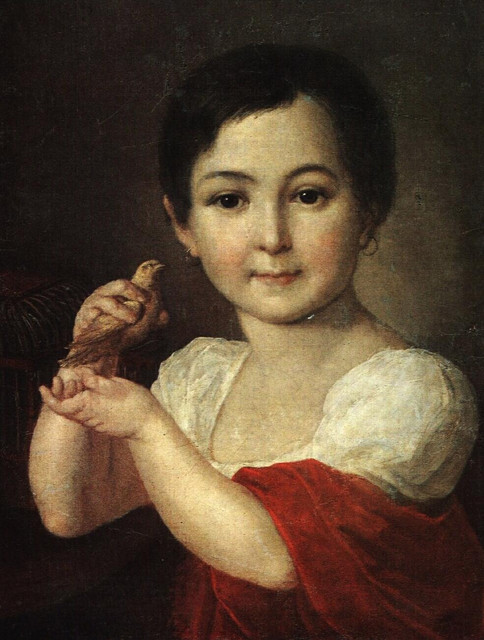 Девочка с канарейкой 1810 е