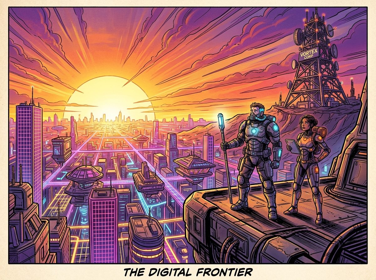 The Digital Frontier: Sovereign virtual world architecture uniting creators across the global cyber-grid