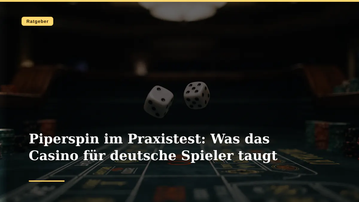 Piperspin im Praxistest: Was das Casino für deutsche Spieler taugt