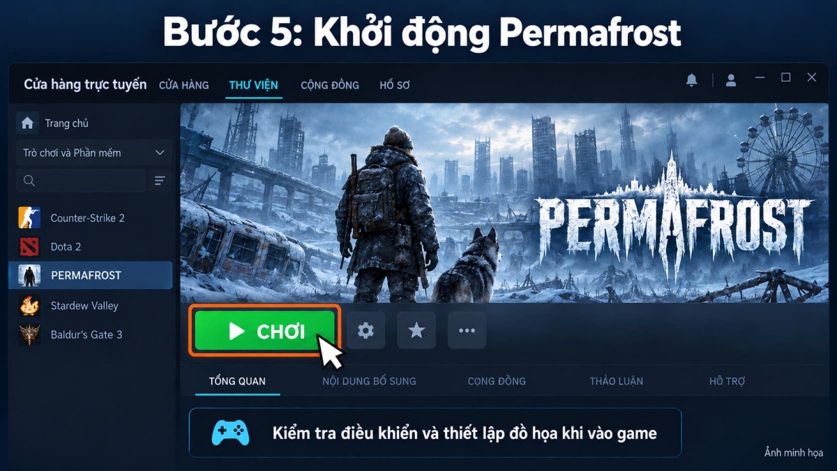 Khởi động và trải nghiệm game