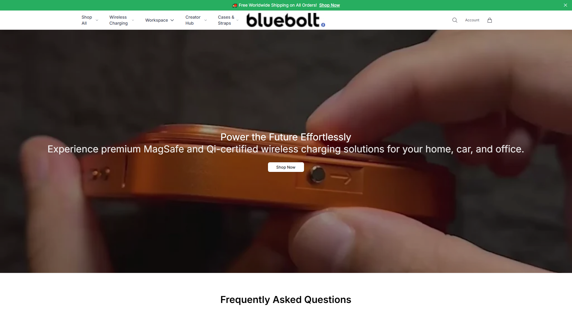 Primary capture · blueboltchargersstore.shop