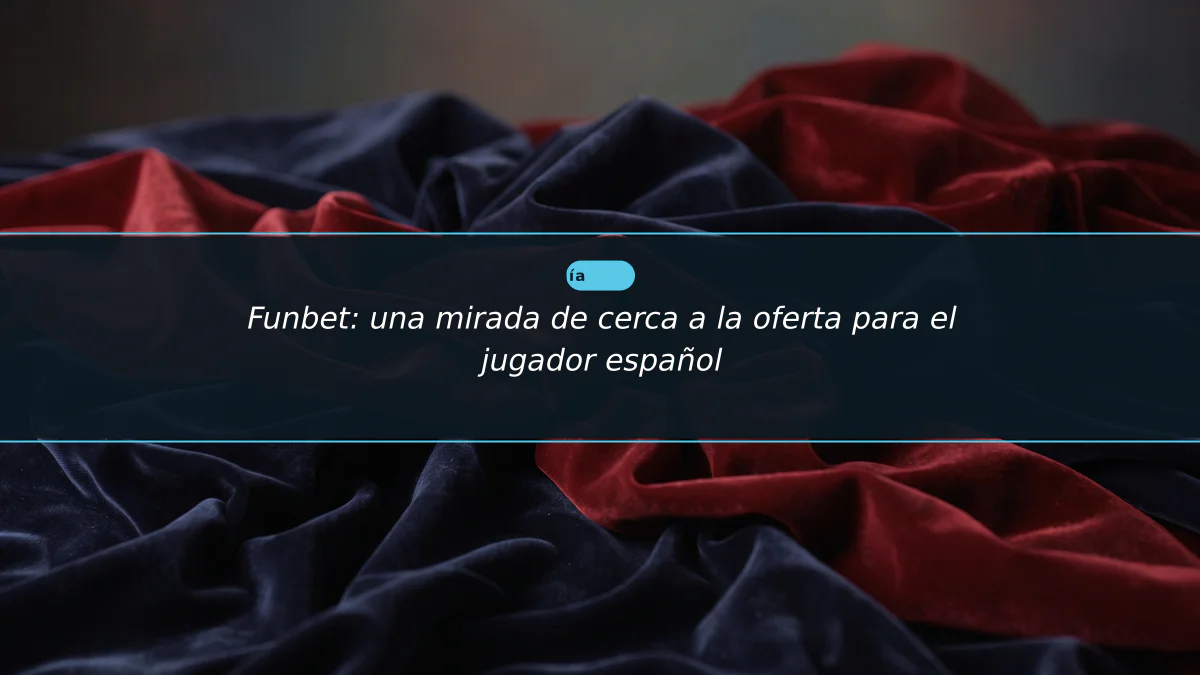 Funbet: una mirada de cerca a la oferta para el jugador español