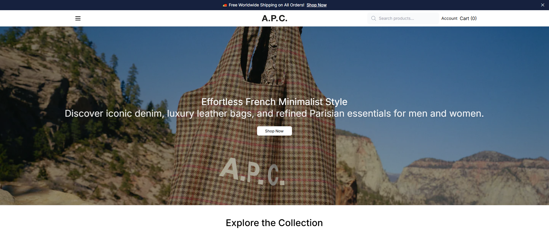Stored capture of apcbrand.shop