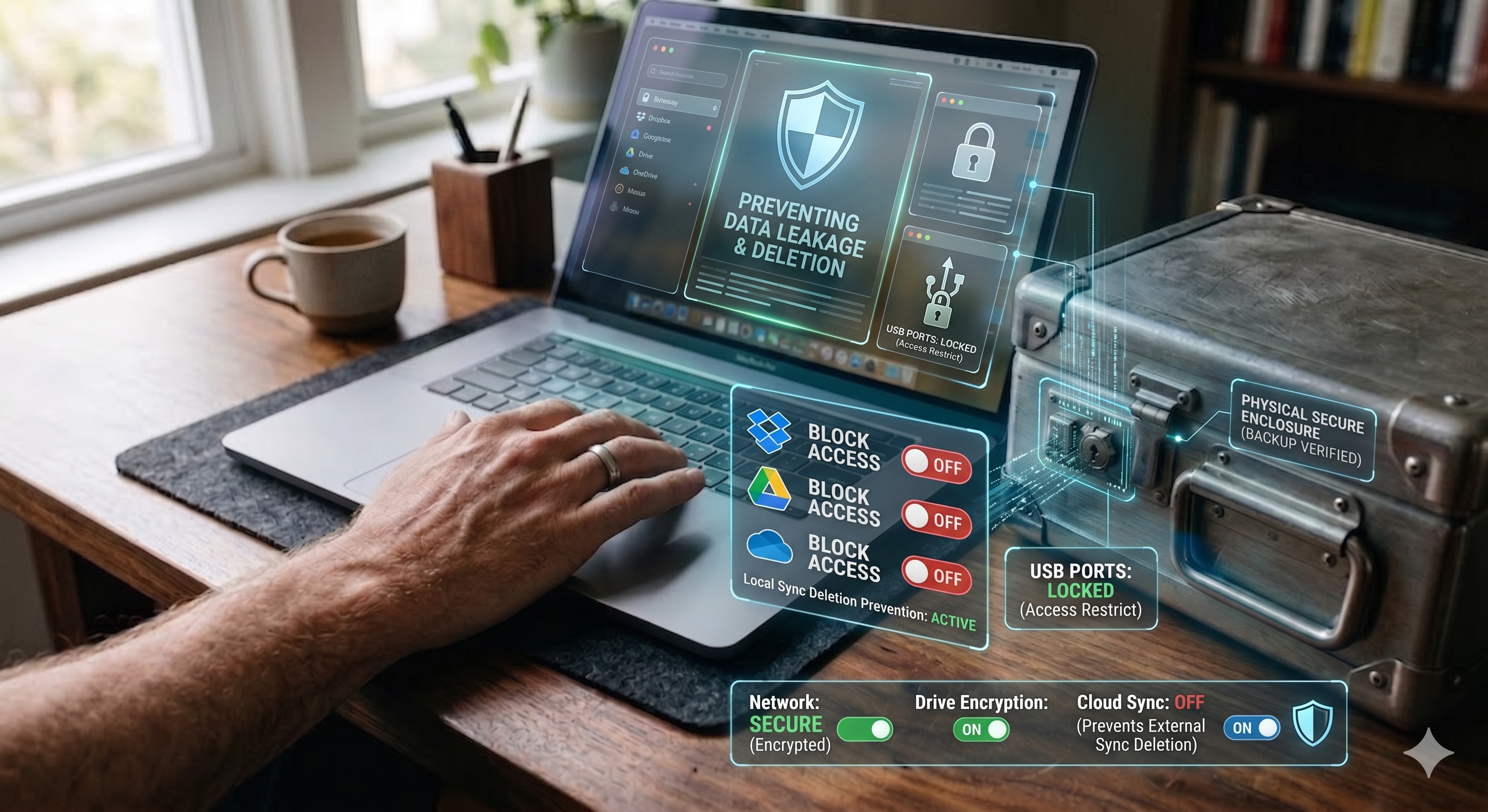 Local Data Recovery and Deletion Prevention