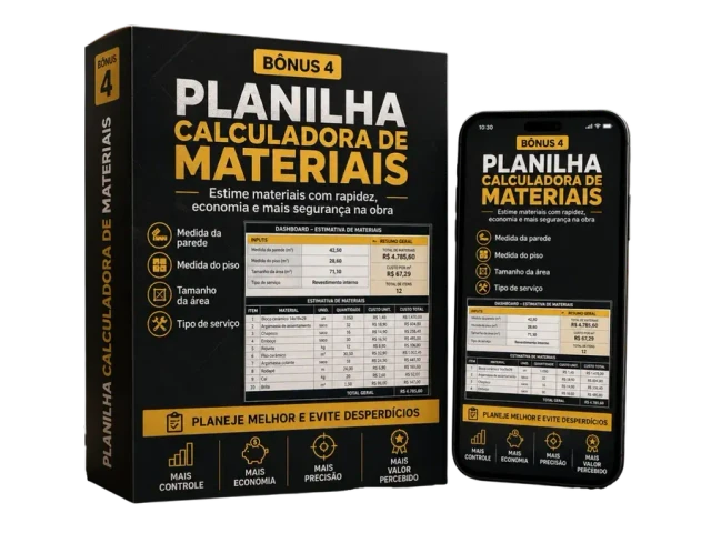 Planilha Calculadora de Materiais