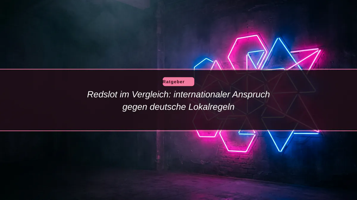 Redslot im Vergleich: internationaler Anspruch gegen deutsche Lokalregeln