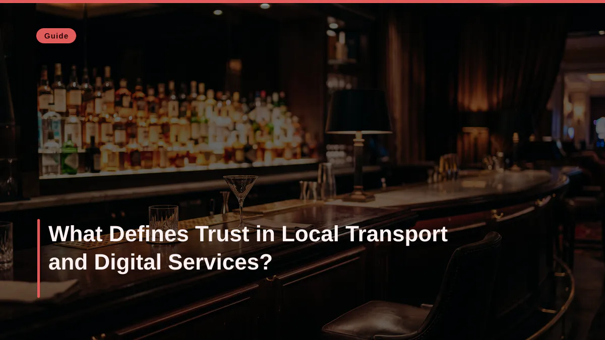 What Defines Trust in Local Transport and Digital Services?