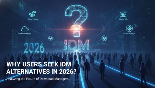 لماذا يبحث المستخدمون عن بديل IDM في عام 2026 وتفضيل البرامج المجانية