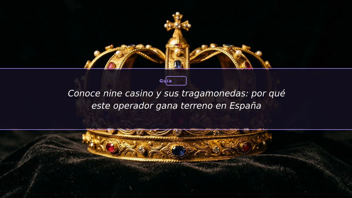 Conoce nine casino y sus tragamonedas: por qué este operador gana terreno en España