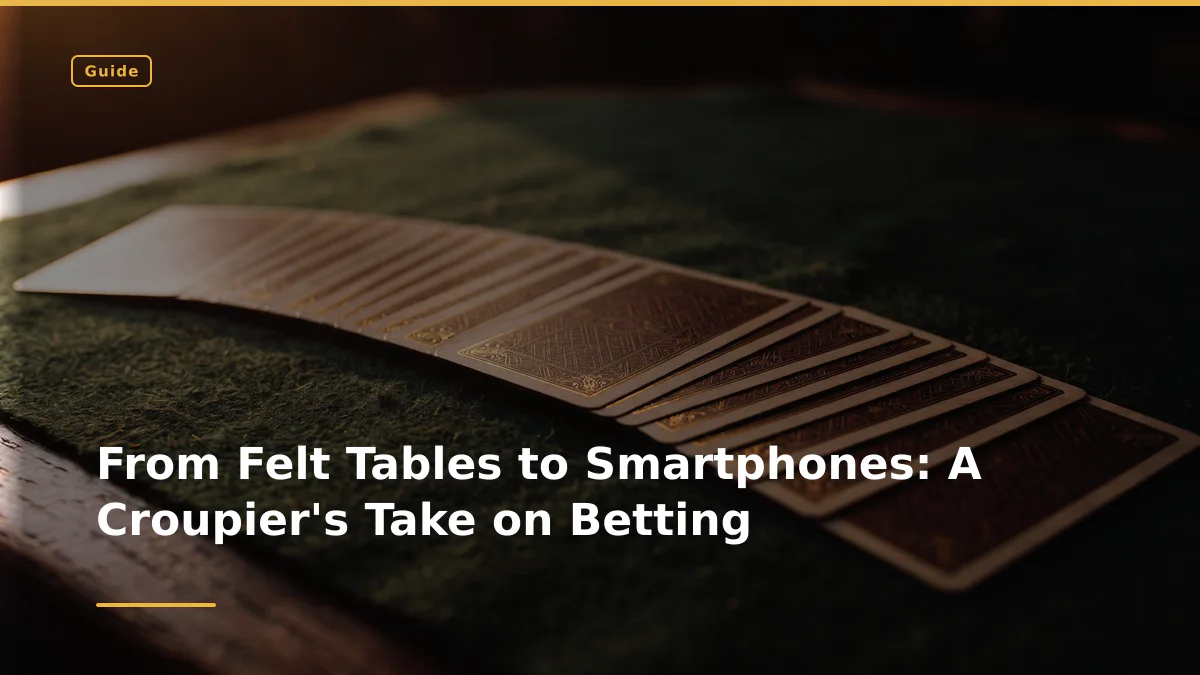 From Felt Tables to Smartphones: A Croupier's Take on Betting